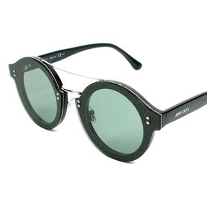 JIMMY CHOO ROUND GREEN SUNGLASSES
